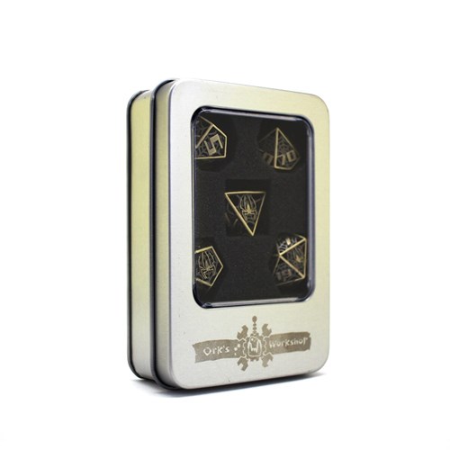 7-Piece Metal RPG Dice Set — Arachnophobia - photo 29922