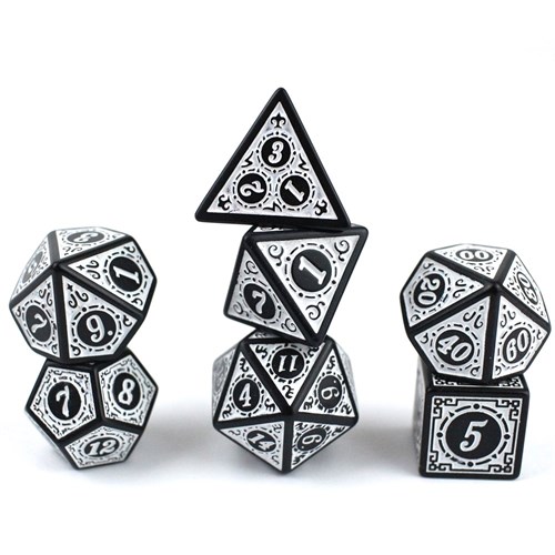 7-Piece RPG Dice Set — Gaming White - photo 29958