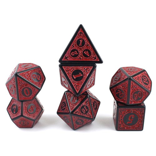 7-Piece RPG Dice Set — Gaming Red - photo 29996