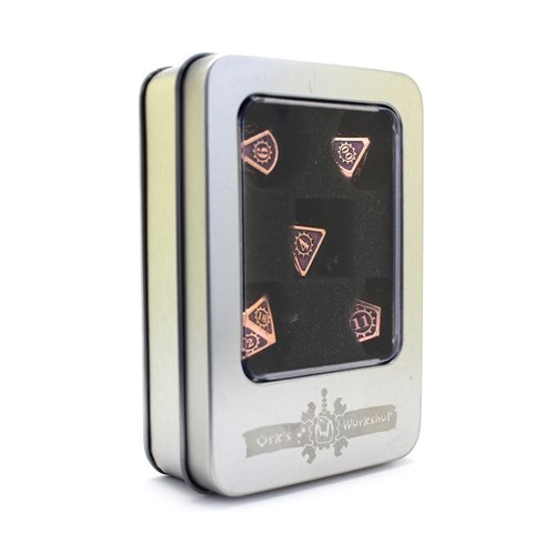 7-Piece Metal RPG Dice Set — Black Mechanism - photo 30103