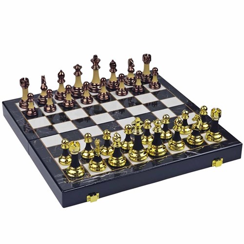 Gift Chess Set Black-White "Noble Metals" - photo 30436