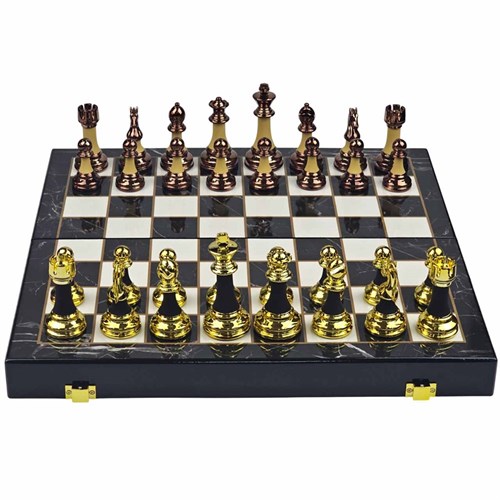 Gift Chess Set Black-White "Noble Metals" - photo 30437