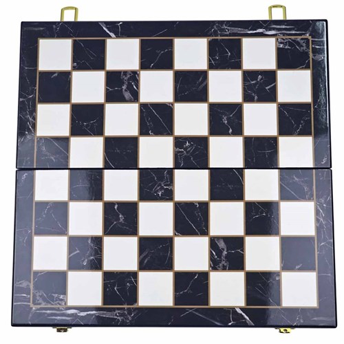 Gift Chess Set Black-White "Noble Metals" - photo 30439