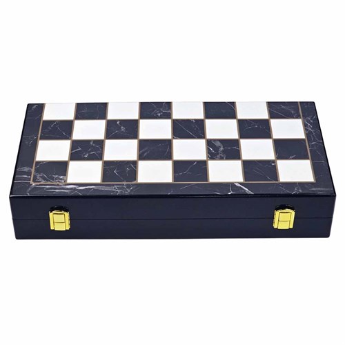 Gift Chess Set Black-White "Noble Metals" - photo 30441