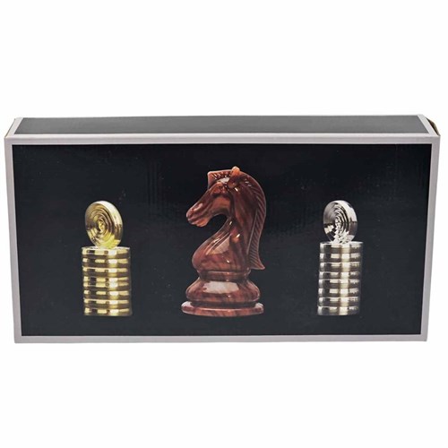 Gift Chess Set Black-White "Noble Metals" - photo 30442