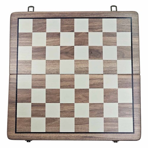 Chess and Draughts Set Gift Magnetic Wooden - photo 30482