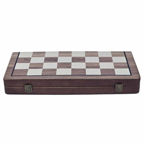 Chess and Draughts Set Gift Magnetic Wooden - photo 30484