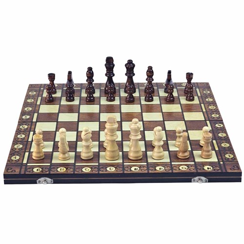 Chess Set 3in1 (Draughts, Backgammon) Gift Classic Lacquered - photo 30511