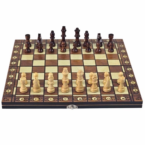 Chess Set 3in1 (Draughts, Backgammon) Gift Classic Lacquered - photo 30528