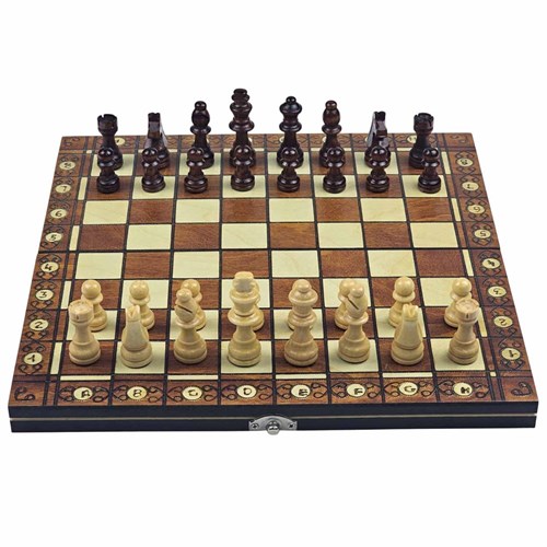 Chess Set 3in1 (Draughts, Backgammon) Gift Classic Lacquered - photo 30533