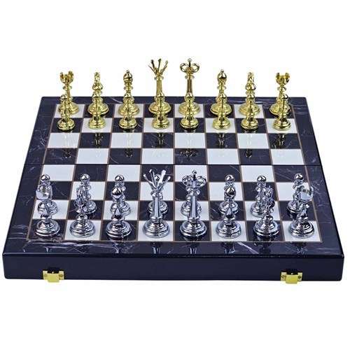 Chess Set 2in1 (Draughts) Gift Designer Metal - photo 30542