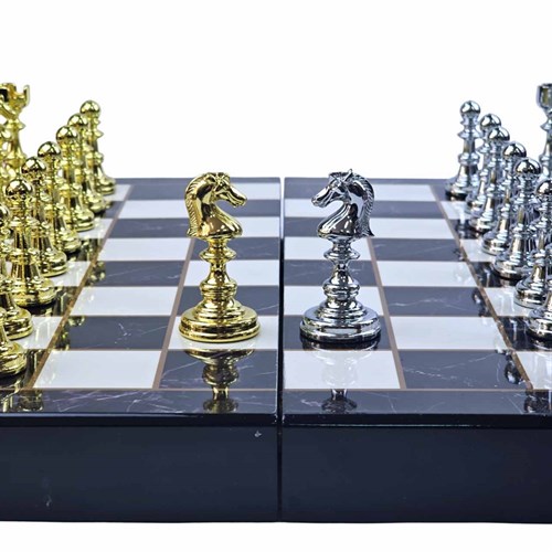 Chess Set 2in1 (Draughts) Gift Designer Metal - photo 30544