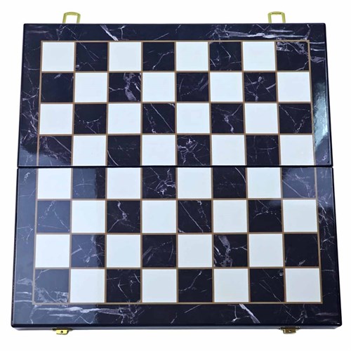 Chess Set 2in1 (Draughts) Gift Designer Metal - photo 30545