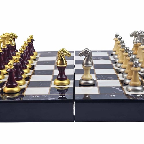 Gift Chess Set Black-White Designer - photo 30566