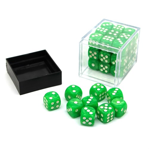 Dice Set 36 pcs. D6 Light - Green - photo 30628