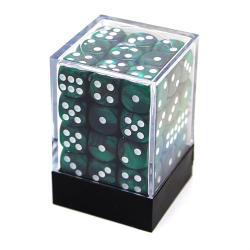 Dice Set 36 pcs. D6 Dark - Green - photo 30629