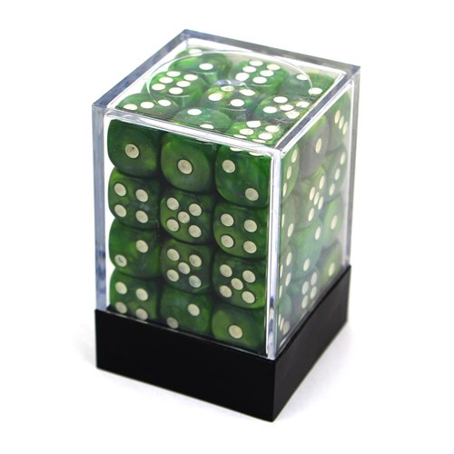 Dice Set 36 pcs. D6 Pearlescent - Green - photo 30631