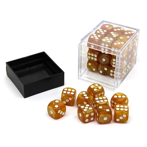 Dice Set 36 pcs. D6 Light - Gold - photo 30636
