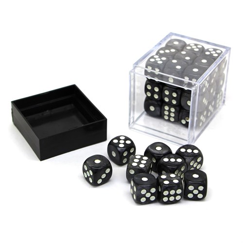 Dice Set 36 pcs. D6 Black - photo 30642