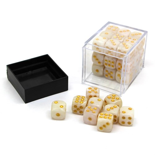 Dice Set 36 pcs. D6 White - photo 30644