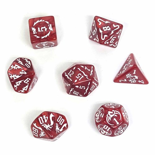 7-Piece RPG Dice Set — Dragon Red - photo 30703