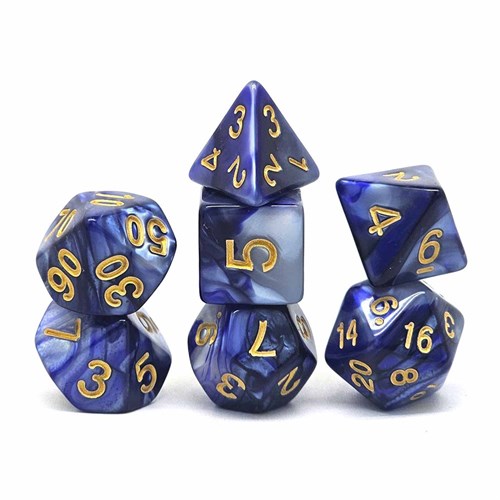 7-Piece RPG Dice Set — Blue-Grey - photo 30732