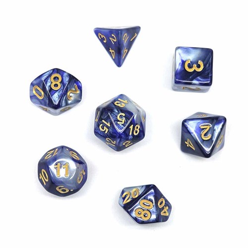 7-Piece RPG Dice Set — Blue-Grey - photo 30733