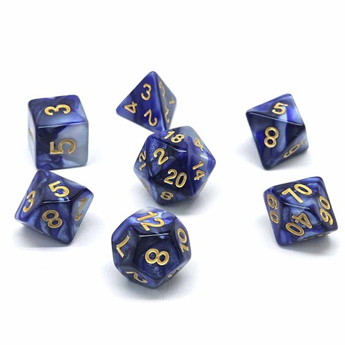 7-Piece RPG Dice Set — Blue-Grey - photo 30734