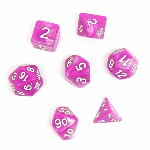 7-Piece RPG Dice Set — Pink - photo 30739