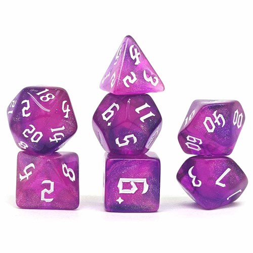 7-Piece RPG Dice Set — Pink-Purple - photo 30771