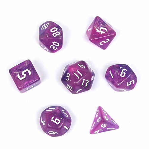 7-Piece RPG Dice Set — Pink-Purple - photo 30772