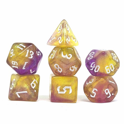 7-Piece RPG Dice Set — Pink-Gold - photo 30780