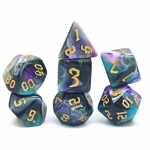 7-Piece RPG Dice Set — Warp-Pink - photo 30786