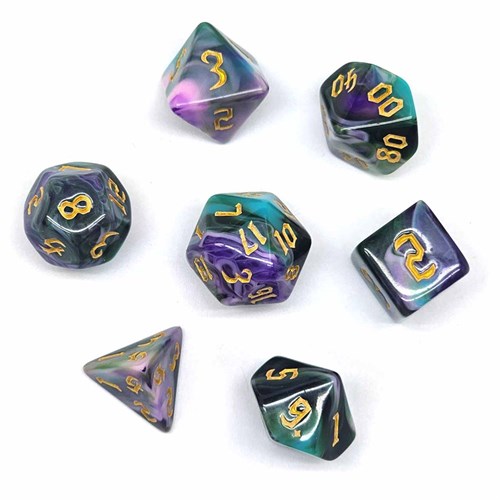 7-Piece RPG Dice Set — Warp-Pink - photo 30787