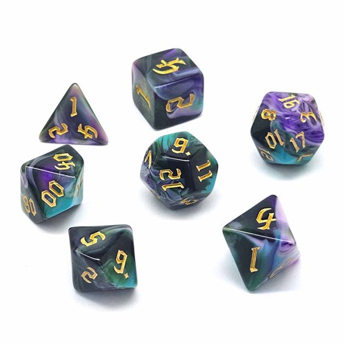 7-Piece RPG Dice Set — Warp-Pink - photo 30788