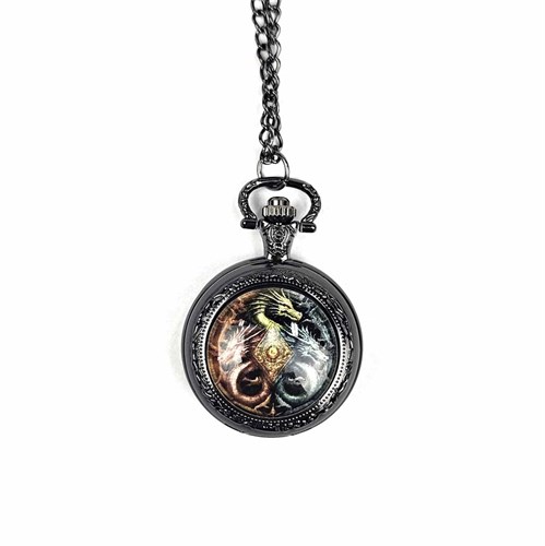 7-Piece RPG Dice Set — Medallion Spirit Dragon Bronze - photo 30830
