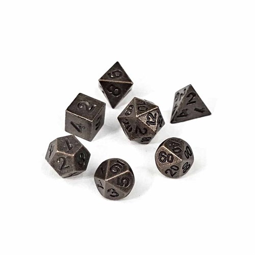 7-Piece RPG Dice Set — Medallion Dragon Bronze - photo 30854