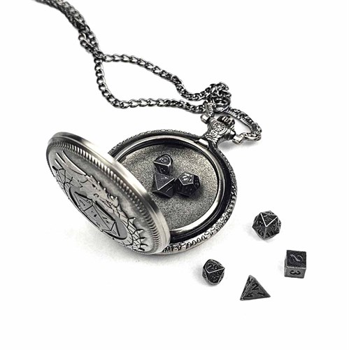 7-Piece RPG Dice Set — Medallion Dragon Steel - photo 30868
