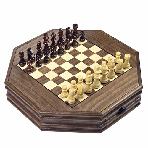 Gift Chess Set Classic Lacquered with Drawer - photo 30910