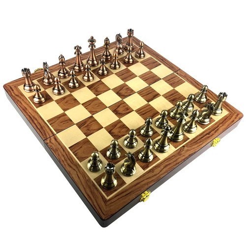 Gift Chess Set Metal 39×39 cm - photo 30987