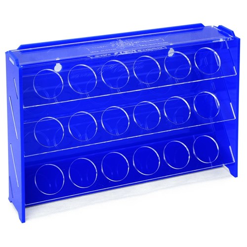 OW MK-1 Plastic Paint Rack — 18 Vallejo Bottles, Blue - photo 31016