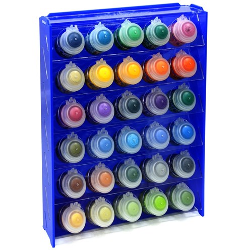 OW MK-1 Plastic Paint Rack — 30 Citadel Pots, Blue - photo 31021