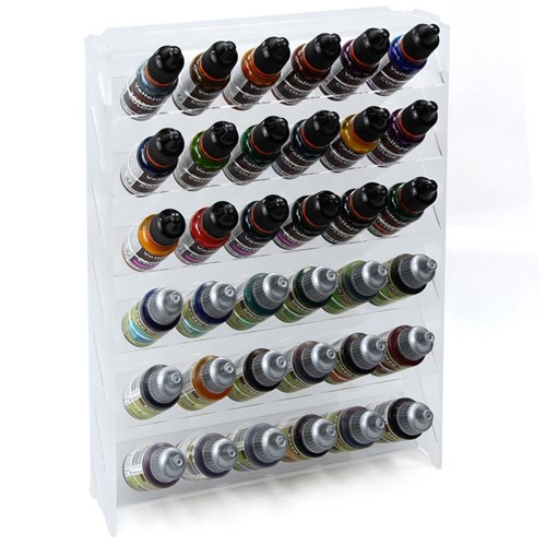 OW MK-1 Plastic Paint Rack — 36 Vallejo Bottles, Milk White - photo 31025