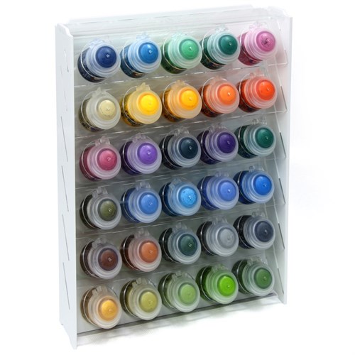OW MK-1 Plastic Paint Rack — 30 Citadel Pots, White - photo 31028