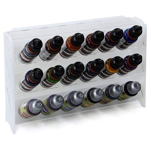 OW MK-1 Plastic Paint Rack — 18 Vallejo Bottles, Milk White - photo 31034