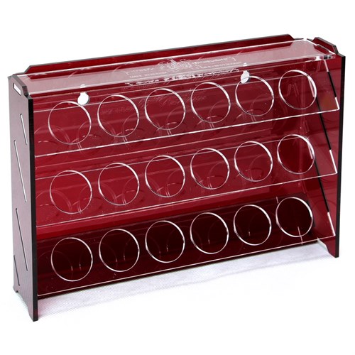 OW MK-1 Plastic Paint Rack — 18 Vallejo Bottles, Burgundy - photo 31041
