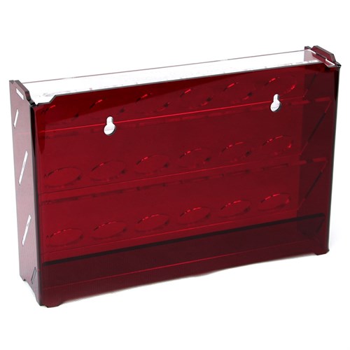 OW MK-1 Plastic Paint Rack — 18 Vallejo Bottles, Burgundy - photo 31042