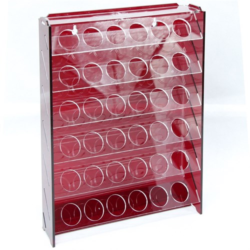 OW MK-1 Plastic Paint Rack — 36 Vallejo Bottles, Burgundy - photo 31047