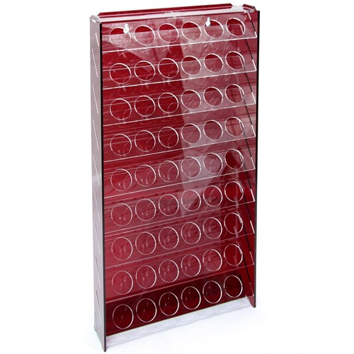 OW MK-1 Plastic Paint Rack — 54 Vallejo Bottles, Burgundy - photo 31062