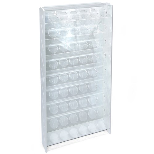 OW MK-1 Plastic Paint Rack — 54 Vallejo Bottles, White - photo 31065
